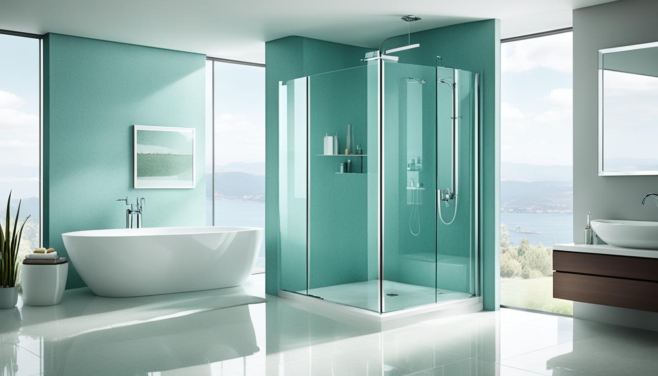 duschwand glas badewanne