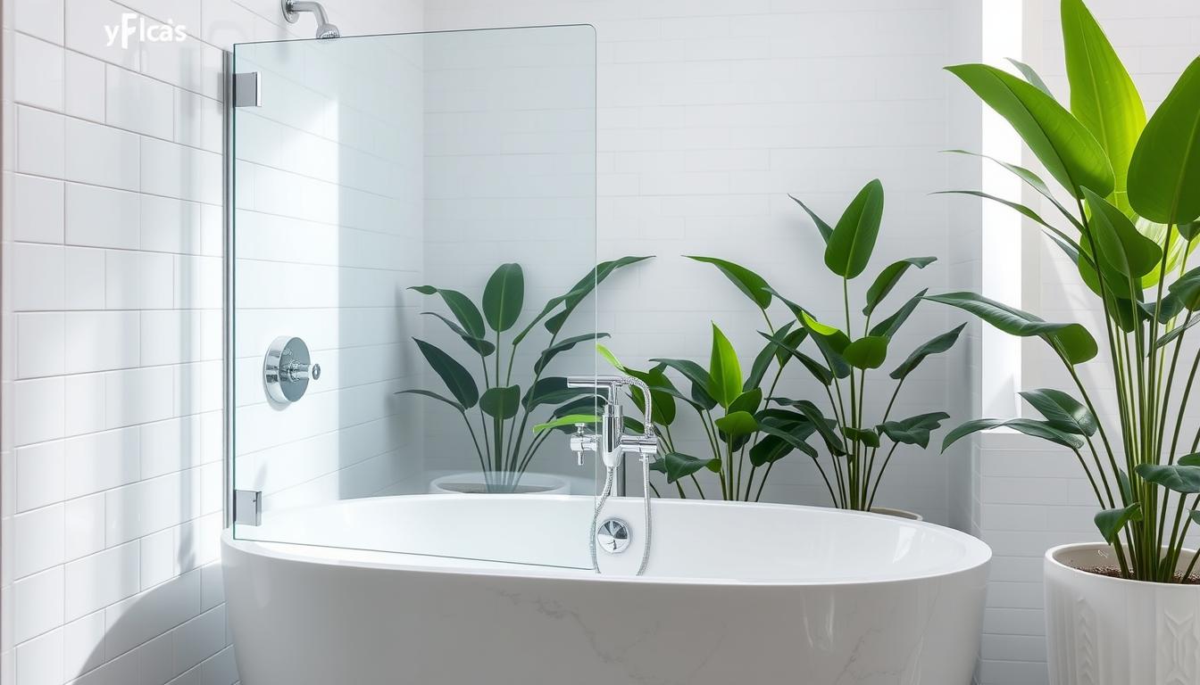 Glas Duschwand für Badewanne: Elegante Badlösung